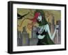 Jane at Night-Jami Goddess-Framed Art Print