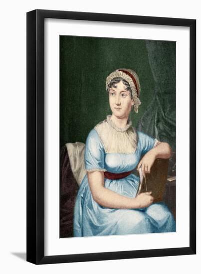 Jane Austen (1775-1817) Illustration from 'Little Journeys to the Homes of Famous Women',…-null-Framed Giclee Print