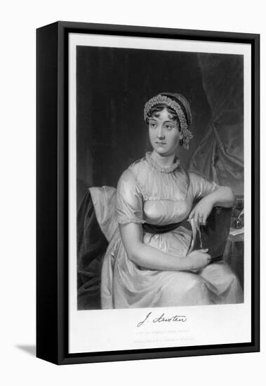 Jane Austen English Novelist-null-Framed Stretched Canvas