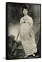 Jane Austen - portrait-Johann Zoffany-Framed Stretched Canvas