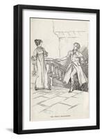 Jane Austen' s novel ' Northanger Abbey' --Hugh Thomson-Framed Premium Giclee Print