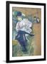 Jane Avril (1868-1943) Dancing, circa 1892-Henri de Toulouse-Lautrec-Framed Giclee Print