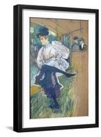 Jane Avril (1868-1943) Dancing, circa 1892-Henri de Toulouse-Lautrec-Framed Premium Giclee Print