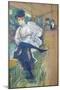 Jane Avril (1868-1943) Dancing, circa 1892-Henri de Toulouse-Lautrec-Mounted Premium Giclee Print