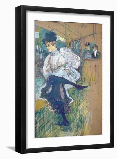 Jane Avril (1868-1943) Dancing, circa 1892-Henri de Toulouse-Lautrec-Framed Giclee Print