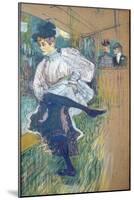Jane Avril (1868-1943) Dancing, circa 1892-Henri de Toulouse-Lautrec-Mounted Giclee Print