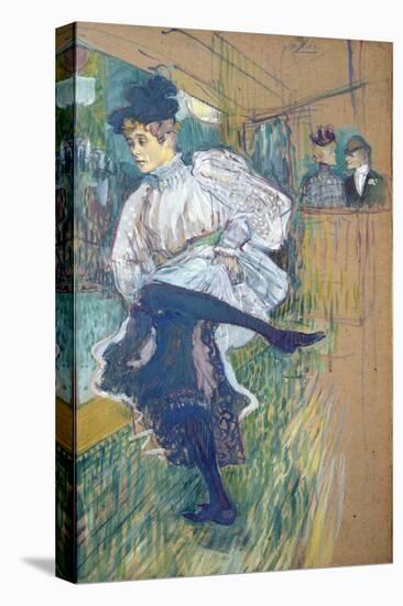 Jane Avril (1868-1943) Dancing, circa 1892-Henri de Toulouse-Lautrec-Stretched Canvas