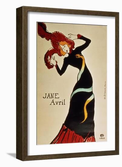 Jane Avril 1899-Henri de Toulouse-Lautrec-Framed Giclee Print