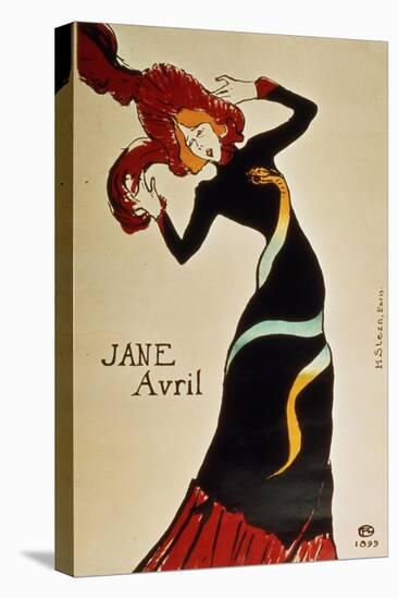 Jane Avril 1899-Henri de Toulouse-Lautrec-Stretched Canvas