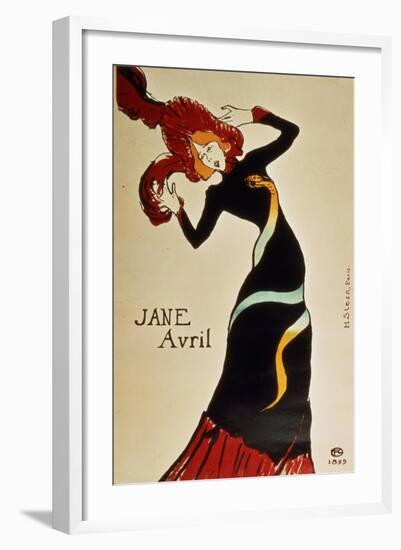 Jane Avril 1899-Henri de Toulouse-Lautrec-Framed Giclee Print