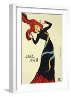 Jane Avril, 1899-Henri de Toulouse-Lautrec-Framed Premium Giclee Print