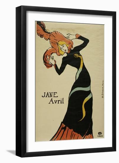 Jane Avril, 1899-Mary Cassatt-Framed Giclee Print