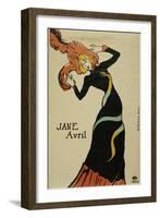 Jane Avril, 1899-Mary Cassatt-Framed Giclee Print