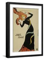 Jane Avril, 1899-Mary Cassatt-Framed Giclee Print