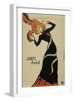 Jane Avril, 1899-Mary Cassatt-Framed Giclee Print