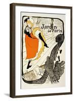 Jane Avril at the Jardin De Paris, 1893-Henri de Toulouse-Lautrec-Framed Giclee Print