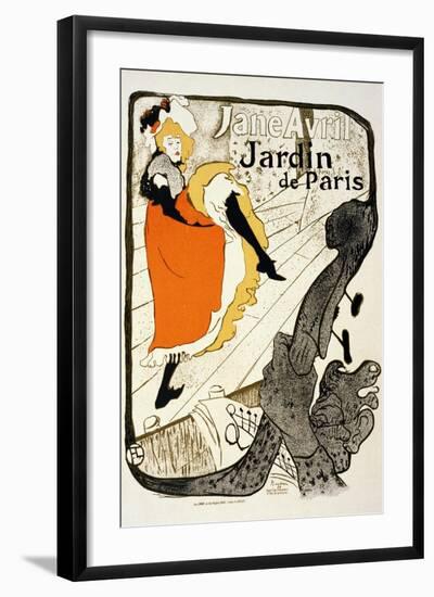 Jane Avril at the Jardin De Paris, 1893-Henri de Toulouse-Lautrec-Framed Giclee Print