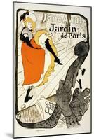 Jane Avril at the Jardin De Paris, 1893-Henri de Toulouse-Lautrec-Mounted Giclee Print