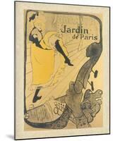 Jane Avril au Jardin de Paris-Henri de Toulouse-Lautrec-Mounted Giclee Print