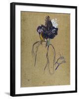 Jane Avril, Back-View, circa 1891-1892-Henri de Toulouse-Lautrec-Framed Giclee Print