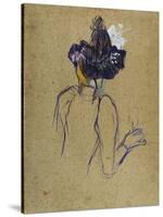 Jane Avril, Back-View, circa 1891-1892-Henri de Toulouse-Lautrec-Stretched Canvas