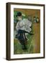 Jane Avril Dancing, 1891-Henri de Toulouse-Lautrec-Framed Premium Giclee Print