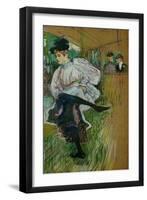 Jane Avril Dancing, 1891-Henri de Toulouse-Lautrec-Framed Premium Giclee Print