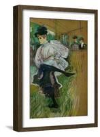 Jane Avril Dancing, 1891-Henri de Toulouse-Lautrec-Framed Giclee Print