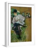 Jane Avril Dancing, 1891-Henri de Toulouse-Lautrec-Framed Giclee Print