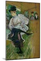 Jane Avril Dancing, 1891-Henri de Toulouse-Lautrec-Mounted Giclee Print