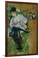 Jane Avril Dancing, 1891-Henri de Toulouse-Lautrec-Framed Giclee Print