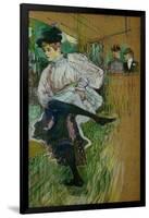 Jane Avril Dancing, 1891-Henri de Toulouse-Lautrec-Framed Giclee Print