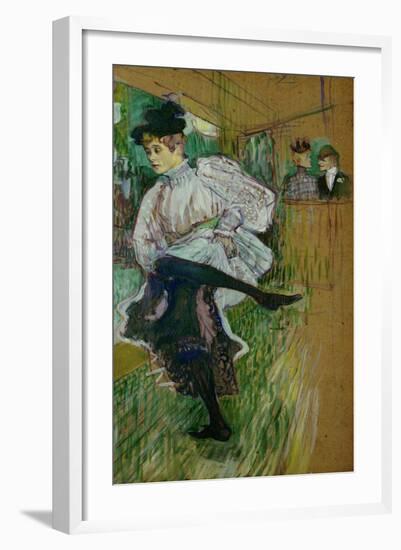 Jane Avril Dancing, 1891-Henri de Toulouse-Lautrec-Framed Giclee Print