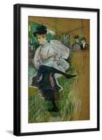 Jane Avril Dancing, 1891-Henri de Toulouse-Lautrec-Framed Giclee Print