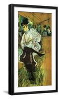 Jane Avril Dancing-Henri de Toulouse-Lautrec-Framed Giclee Print