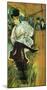 Jane Avril Dancing-Henri de Toulouse-Lautrec-Mounted Giclee Print