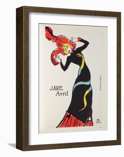 Jane Avril II-Henri de Toulouse-Lautrec-Framed Collectable Print