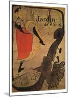 Jane Avril in Jardin de Paris-Henri de Toulouse-Lautrec-Mounted Art Print