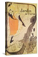 Jane Avril in Jardin de Paris-Henri de Toulouse-Lautrec-Stretched Canvas