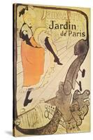 Jane Avril in Jardin de Paris-Henri de Toulouse-Lautrec-Stretched Canvas