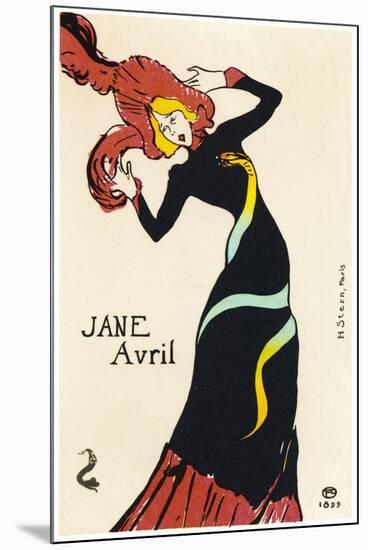 Jane Avril Music Hall Performer-Henri de Toulouse-Lautrec-Mounted Photographic Print