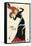 Jane Avril Music Hall Performer-Henri de Toulouse-Lautrec-Framed Stretched Canvas