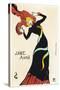 Jane Avril Music Hall Performer-Henri de Toulouse-Lautrec-Stretched Canvas