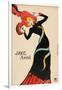 Jane Avril Poster by Henri De Toulouse-Lautrec-Henri de Toulouse-Lautrec-Framed Giclee Print