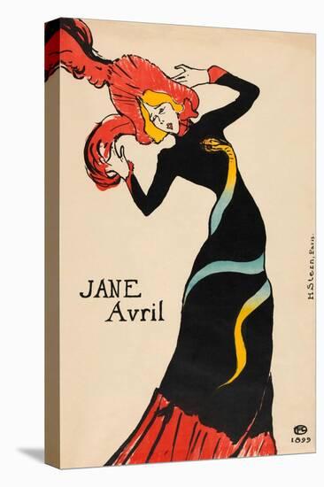 Jane Avril Poster by Henri De Toulouse-Lautrec-Henri de Toulouse-Lautrec-Stretched Canvas