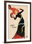 Jane Avril Poster by Henri De Toulouse-Lautrec-Henri de Toulouse-Lautrec-Framed Giclee Print