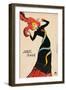 Jane Avril Poster by Henri De Toulouse-Lautrec-Henri de Toulouse-Lautrec-Framed Giclee Print