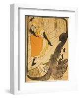 Jane Avril-Henri de Toulouse-Lautrec-Framed Premium Giclee Print