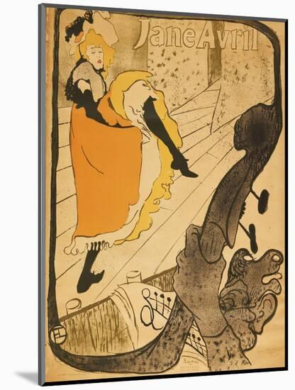 Jane Avril-Henri de Toulouse-Lautrec-Mounted Premium Giclee Print