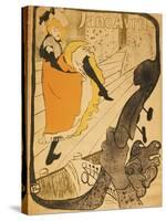 Jane Avril-Henri de Toulouse-Lautrec-Stretched Canvas